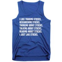 I Like Stocks Funny Day Trader Stock Market Gift Tank Top