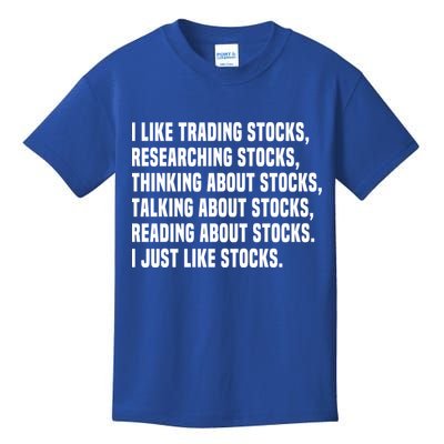 I Like Stocks Funny Day Trader Stock Market Gift Kids T-Shirt