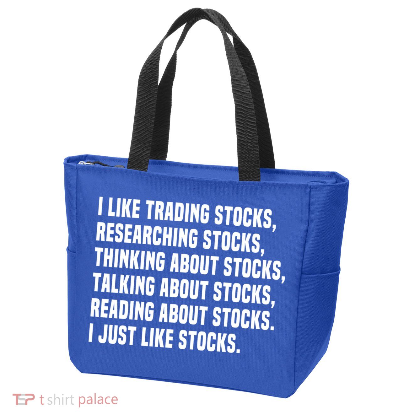 I Like Stocks Funny Day Trader Stock Market Gift Zip Tote Bag