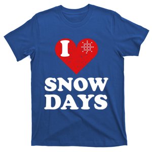 I Love Snow Snowflakes Lover Funny Gift T-Shirt