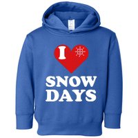 I Love Snow Snowflakes Lover Funny Gift Toddler Hoodie