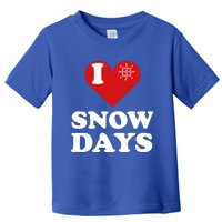 I Love Snow Snowflakes Lover Funny Gift Toddler T-Shirt