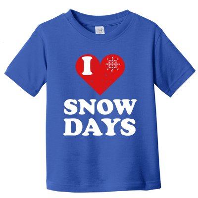 I Love Snow Snowflakes Lover Funny Gift Toddler T-Shirt