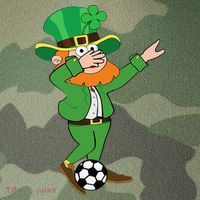 Irish Leprechaun Soccer Dab Pose Saint Patrick's Day Legacy Tie Dye Trucker Hat