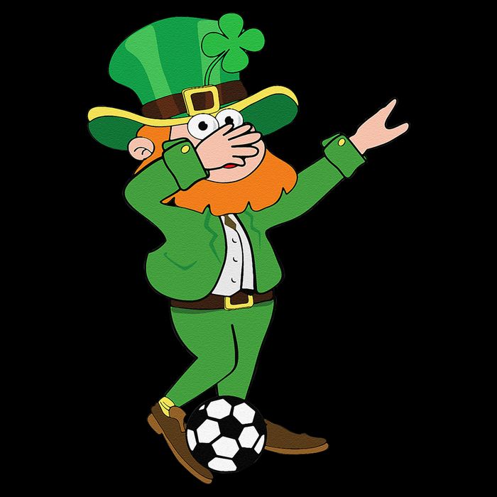 Irish Leprechaun Soccer Dab Pose Saint Patrick's Day Mesh Reversible Basketball Jersey Tank