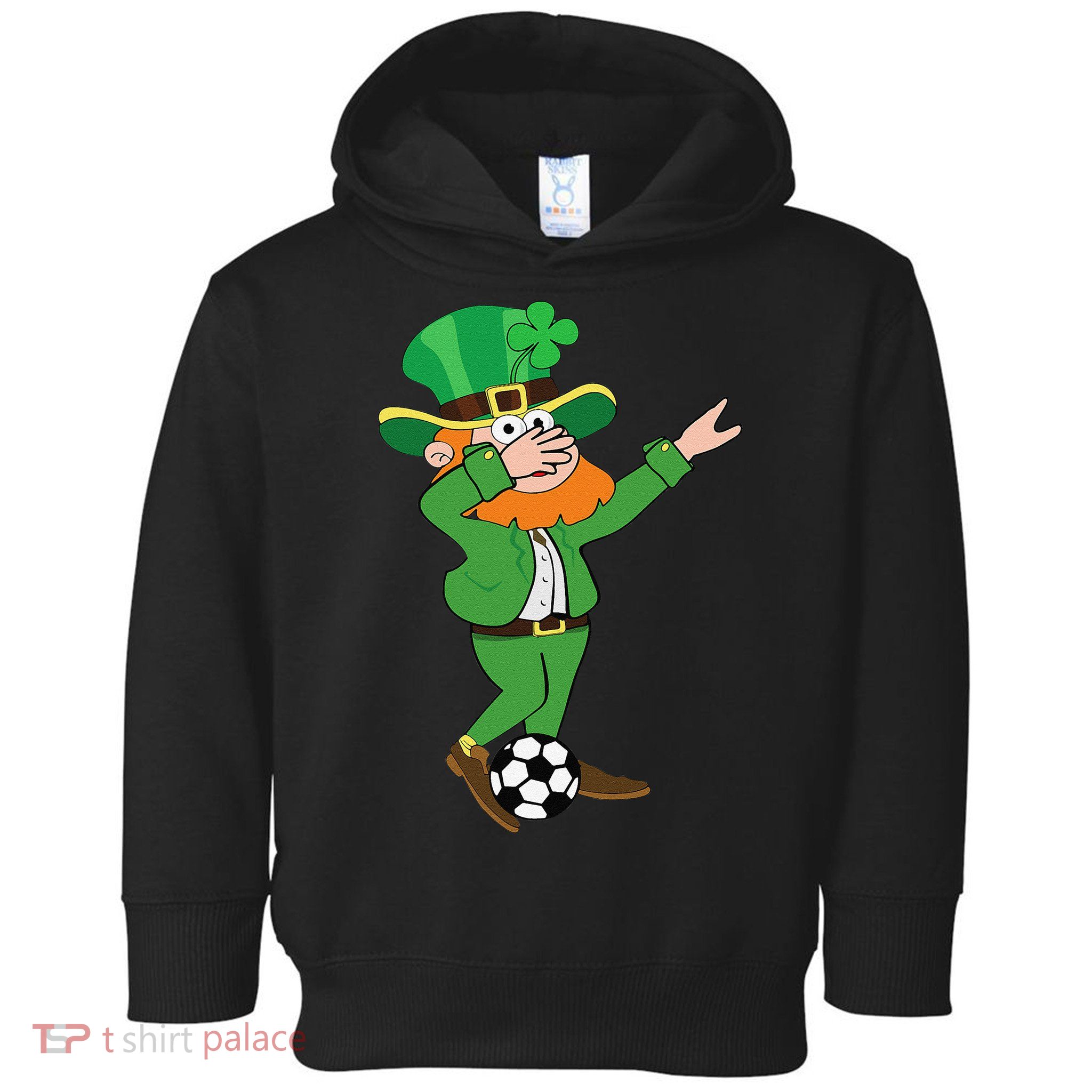 Irish Leprechaun Soccer Dab Pose Saint Patrick's Day Toddler Hoodie