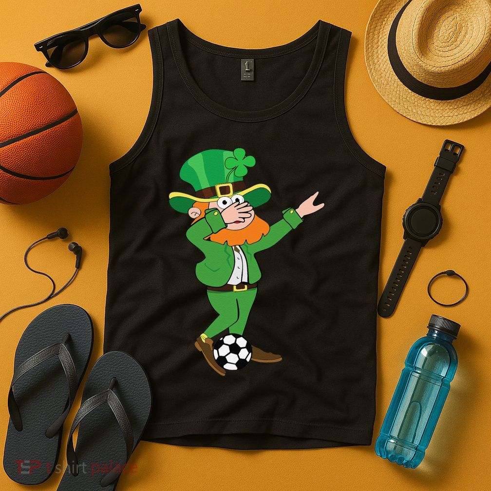 Irish Leprechaun Soccer Dab Pose Saint Patrick's Day Tank Top