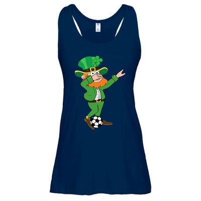 Irish Leprechaun Soccer Dab Pose Saint Patrick's Day Ladies Essential Flowy Tank