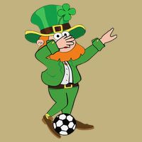 Irish Leprechaun Soccer Dab Pose Saint Patrick's Day Cooling Performance Long Sleeve Crew