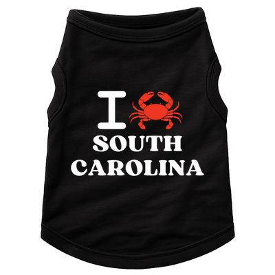 I Love South Carolina Crab Shellfish National Seafood Month Meaningful Gift Doggie Tank