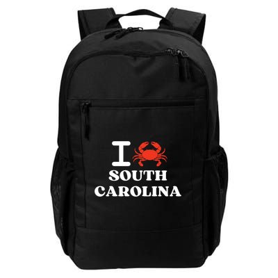 I Love South Carolina Crab Shellfish National Seafood Month Meaningful Gift Backpack