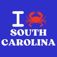 I Love South Carolina Crab Shellfish National Seafood Month Meaningful Gift 16 in Basic Backpack