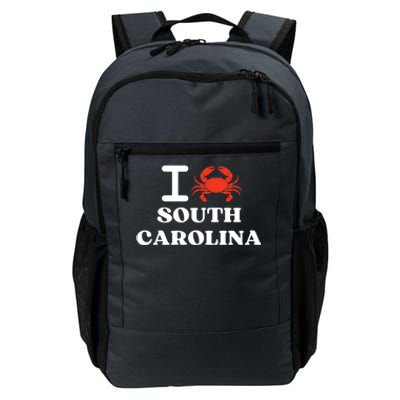 I Love South Carolina Crab Shellfish National Seafood Month Meaningful Gift Daily Commute Backpack