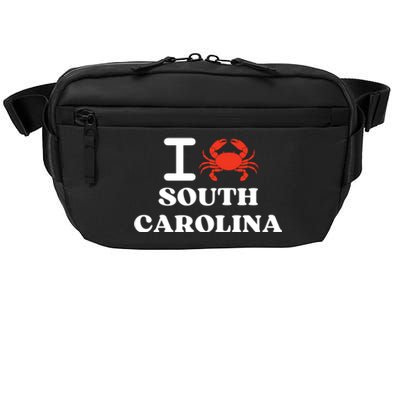 I Love South Carolina Crab Shellfish National Seafood Month Meaningful Gift Crossbody Pack