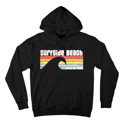 I Love Surfside Beach South Carolina Atlantic Ocean Wave Sc Hoodie