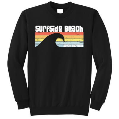 I Love Surfside Beach South Carolina Atlantic Ocean Wave Sc Sweatshirt