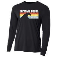 I Love Surfside Beach South Carolina Atlantic Ocean Wave Sc Cooling Performance Long Sleeve Crew