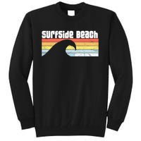 I Love Surfside Beach South Carolina Atlantic Ocean Wave Sc Tall Sweatshirt