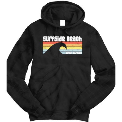 I Love Surfside Beach South Carolina Atlantic Ocean Wave Sc Tie Dye Hoodie