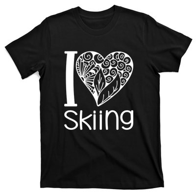 I Love Skiing Gift For Skier T-Shirt