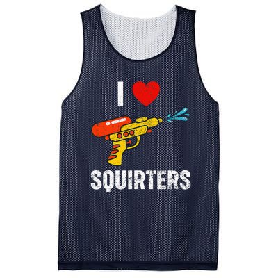 I Love Squirters Funny I Heart Squirters Mesh Reversible Basketball Jersey Tank