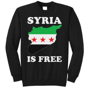 I Love Syria Is Free Syrian Map New Syrian Flag Sweatshirt