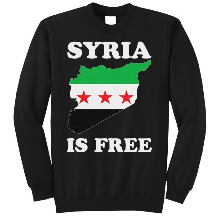 I Love Syria Is Free Syrian Map New Syrian Flag Sweatshirt