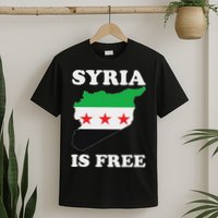 I Love Syria Is Free Syrian Map New Syrian Flag T-Shirt