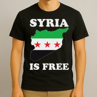 I Love Syria Is Free Syrian Map New Syrian Flag T-Shirt