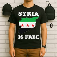 I Love Syria Is Free Syrian Map New Syrian Flag T-Shirt