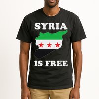 I Love Syria Is Free Syrian Map New Syrian Flag Tall T-Shirt