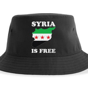 I Love Syria Is Free Syrian Map New Syrian Flag Sustainable Bucket Hat