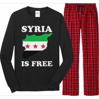 I Love Syria Is Free Syrian Map New Syrian Flag Long Sleeve Pajama Set