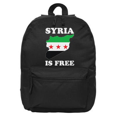 I Love Syria Is Free Syrian Map New Syrian Flag 16 in Basic Backpack