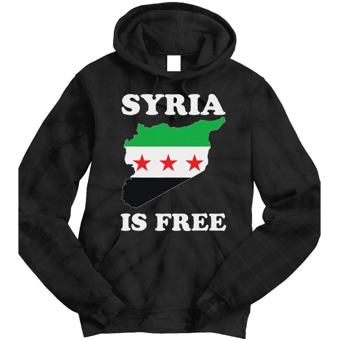 I Love Syria Is Free Syrian Map New Syrian Flag Tie Dye Hoodie