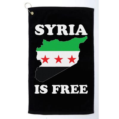 I Love Syria Is Free Syrian Map New Syrian Flag Golf Towel