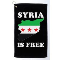I Love Syria Is Free Syrian Map New Syrian Flag Golf Towel