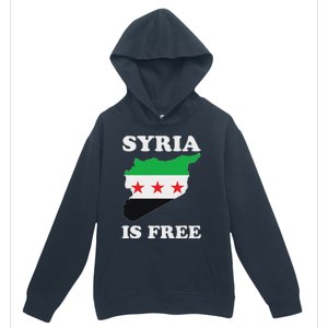 I Love Syria Is Free Syrian Map New Syrian Flag Urban Pullover Hoodie