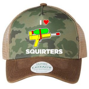 I Love Squirters Quote Legacy Tie Dye Trucker Hat