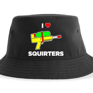 I Love Squirters Quote Sustainable Bucket Hat