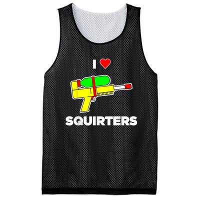 I Love Squirters Quote Mesh Reversible Basketball Jersey Tank