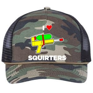 I Love Squirters Quote Retro Rope Trucker Hat Cap