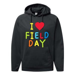 I Love School Field Day Performance Fleece Hoodie