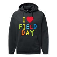 I Love School Field Day Performance Fleece Hoodie