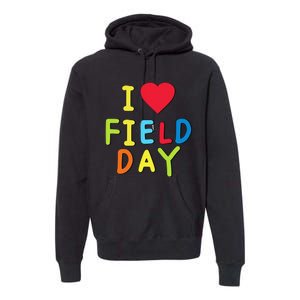 I Love School Field Day Premium Hoodie