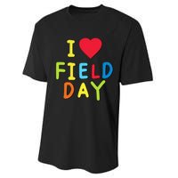 I Love School Field Day Performance Sprint T-Shirt