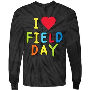 I Love School Field Day Tie-Dye Long Sleeve Shirt