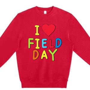 I Love School Field Day Premium Crewneck Sweatshirt