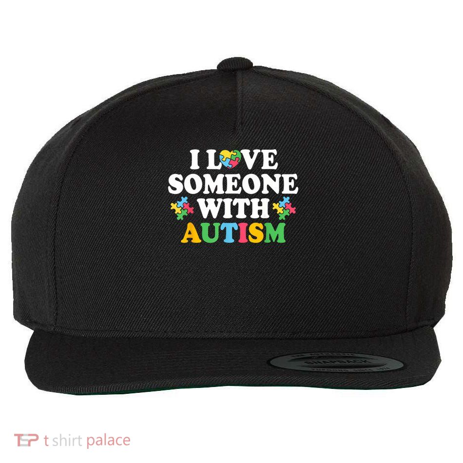 I Love Someone With Autism Awareness Wool Snapback Cap