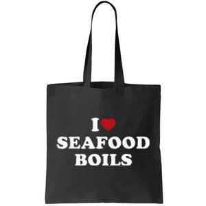 I Love Seafood Boils Tote Bag